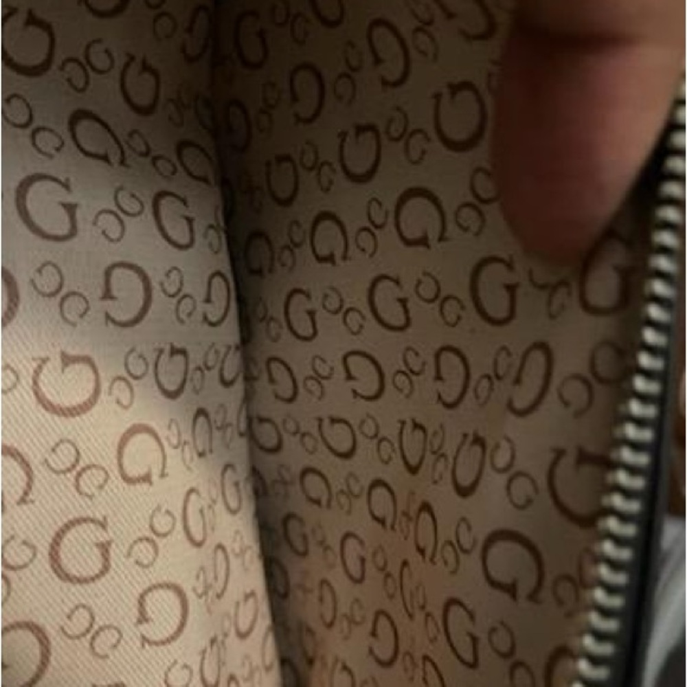 Guess Black Patterned Satchel - image 6